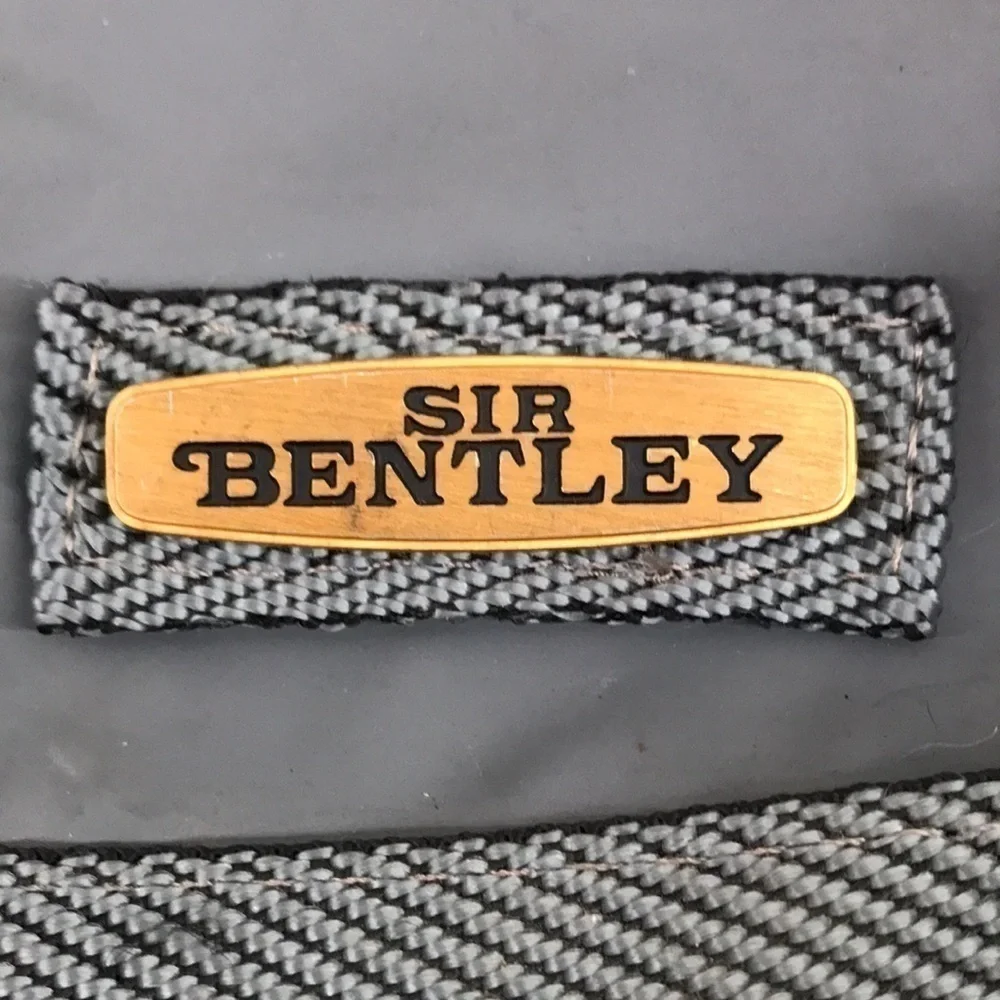 SIR BENTLEY—Vintage—Large Gray Lightweight Foldable Tote Bag 18 1/2” x 12”